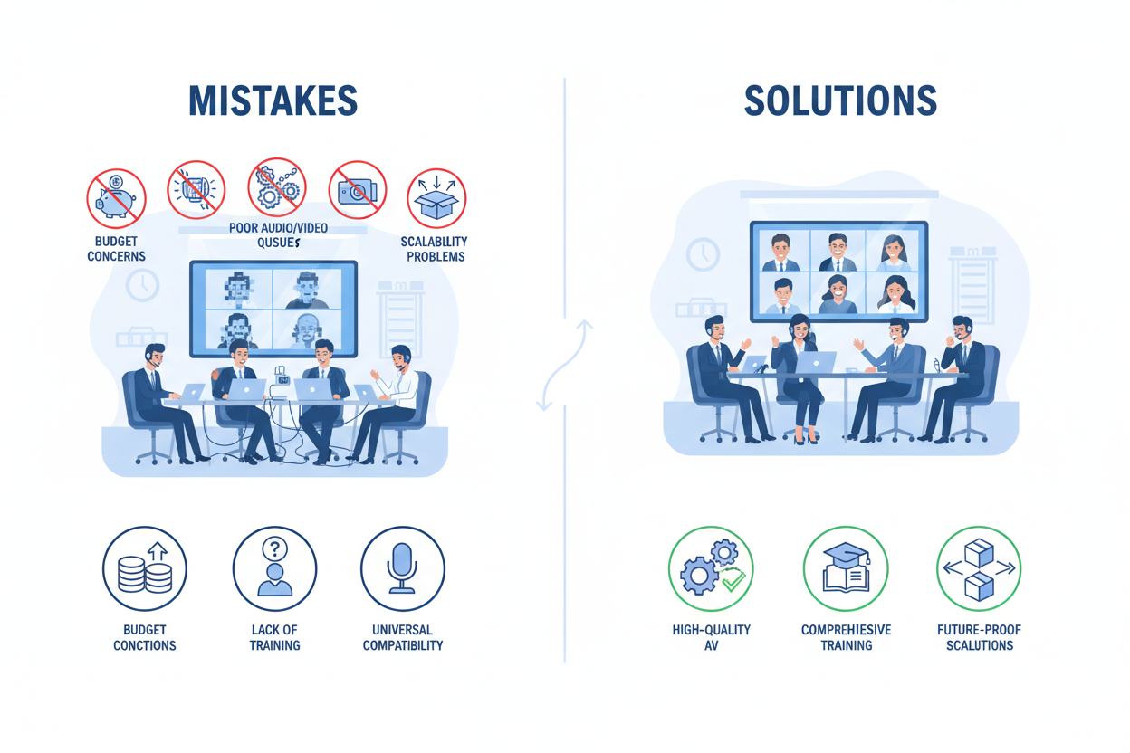 Les 5 erreurs à éviter lors de l’achat d’une solution de visioconférence