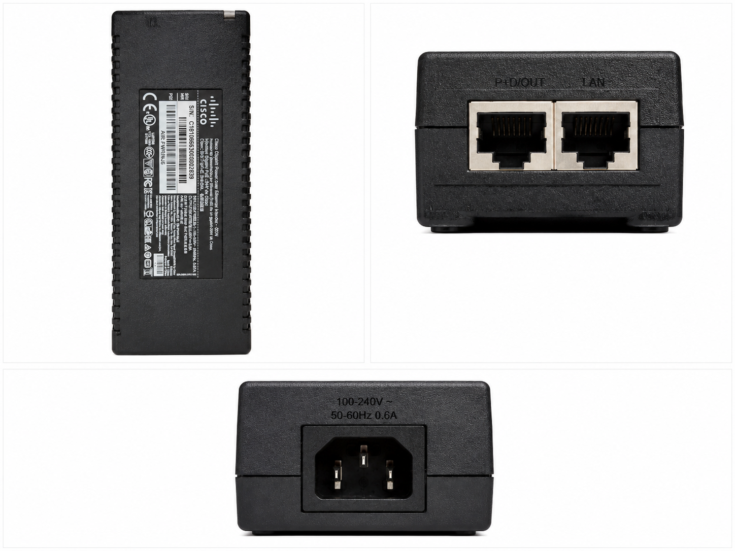 Cisco AIR-PWRINJ6 – Injecteur PoE+ Gigabit 30W Cisco