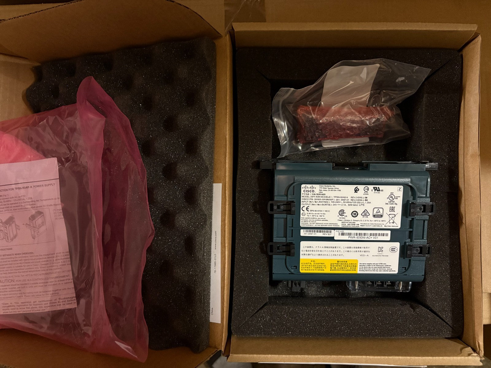 341-0497-01 | Cisco Systems | Power Supply 100-240VAC