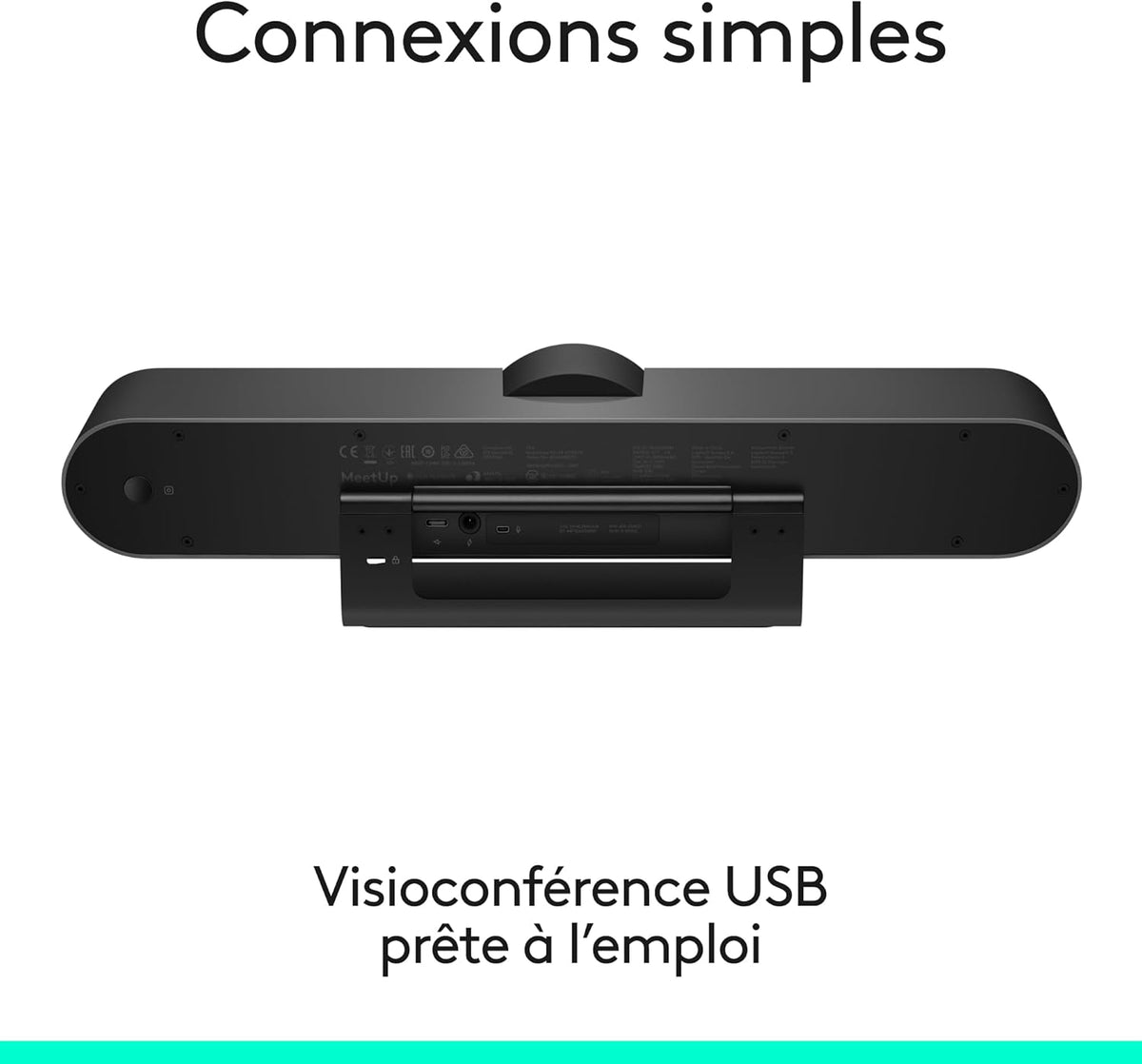 Logitech MeetUp avec télécommande et accessoires de visioconférence