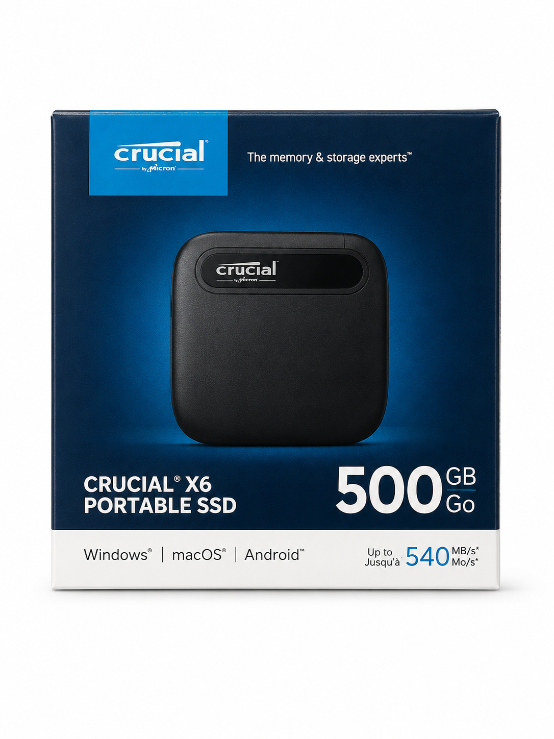 SSD Portable Crucial X6 500 Go USB-C