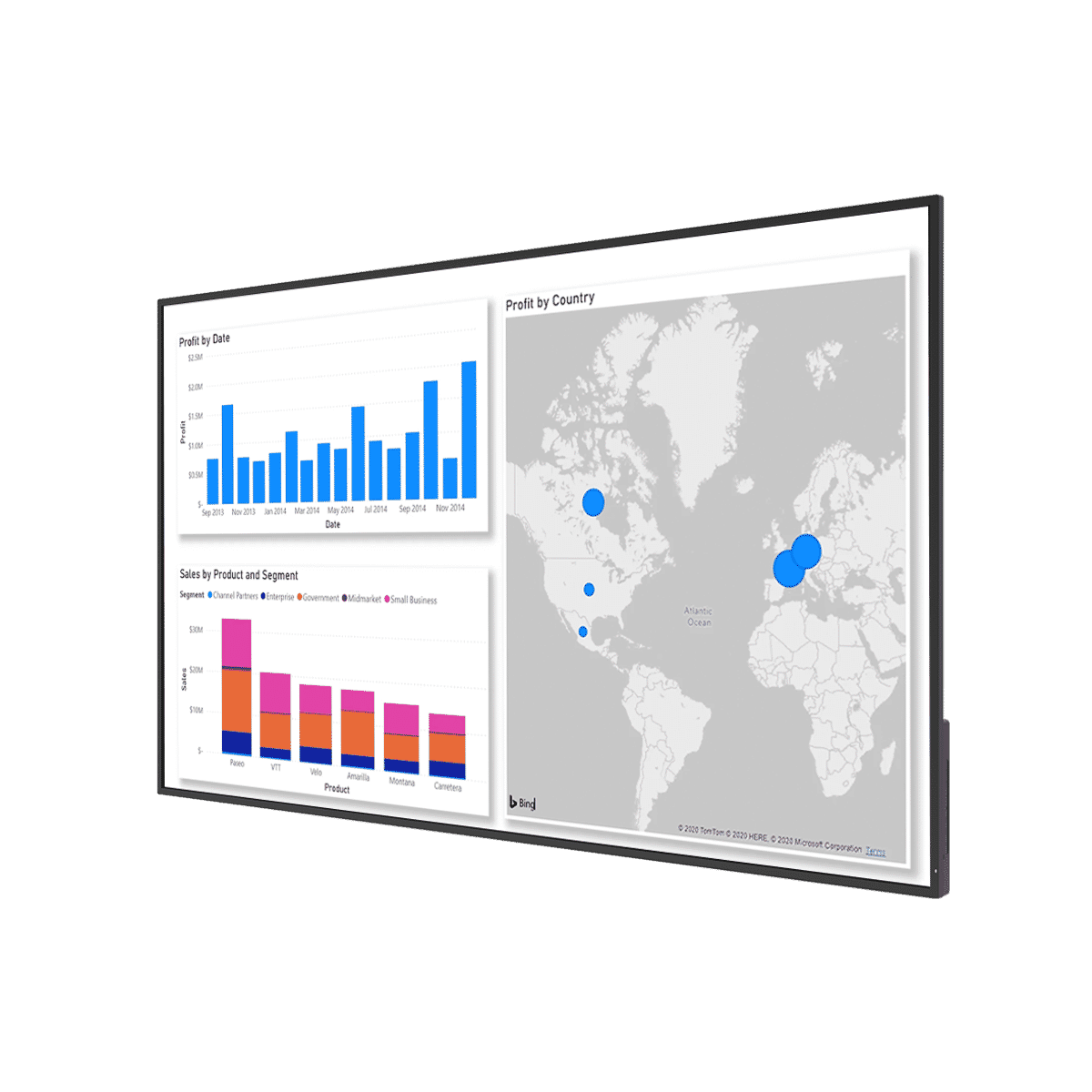 MAXHUB ND65CMA 65" 4K Display – vue produit sur fond blanc