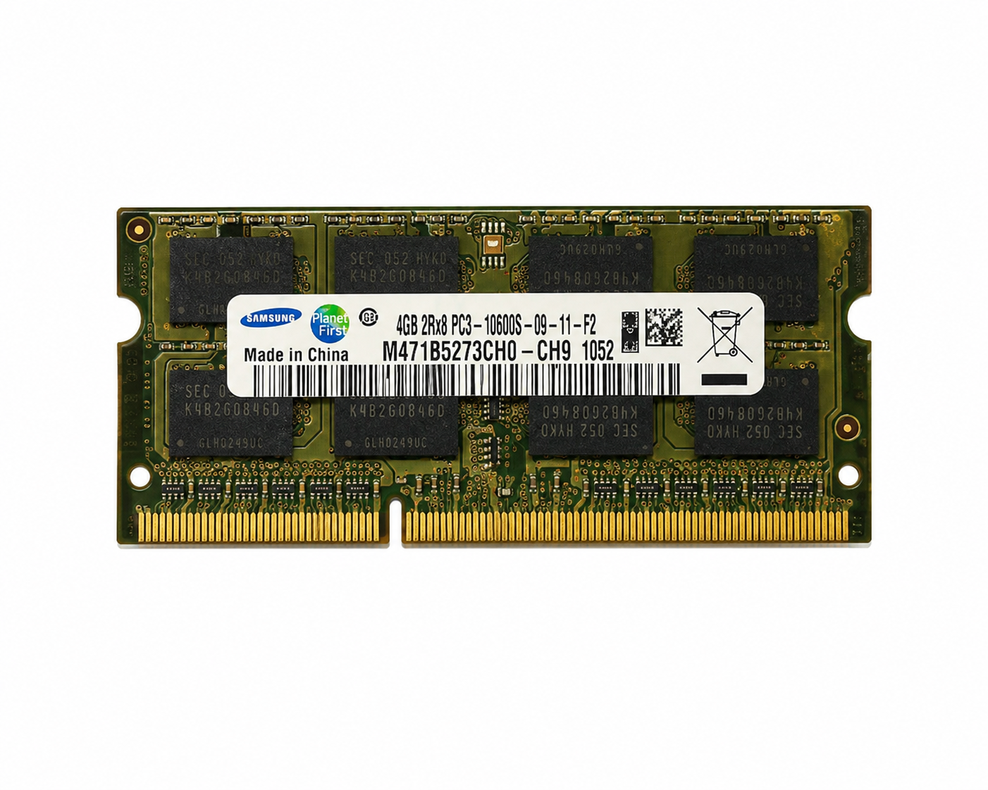 Samsung 4GB DDR3 1333MHz PC3-10600S SO-DIMM RAM Laptop Memory