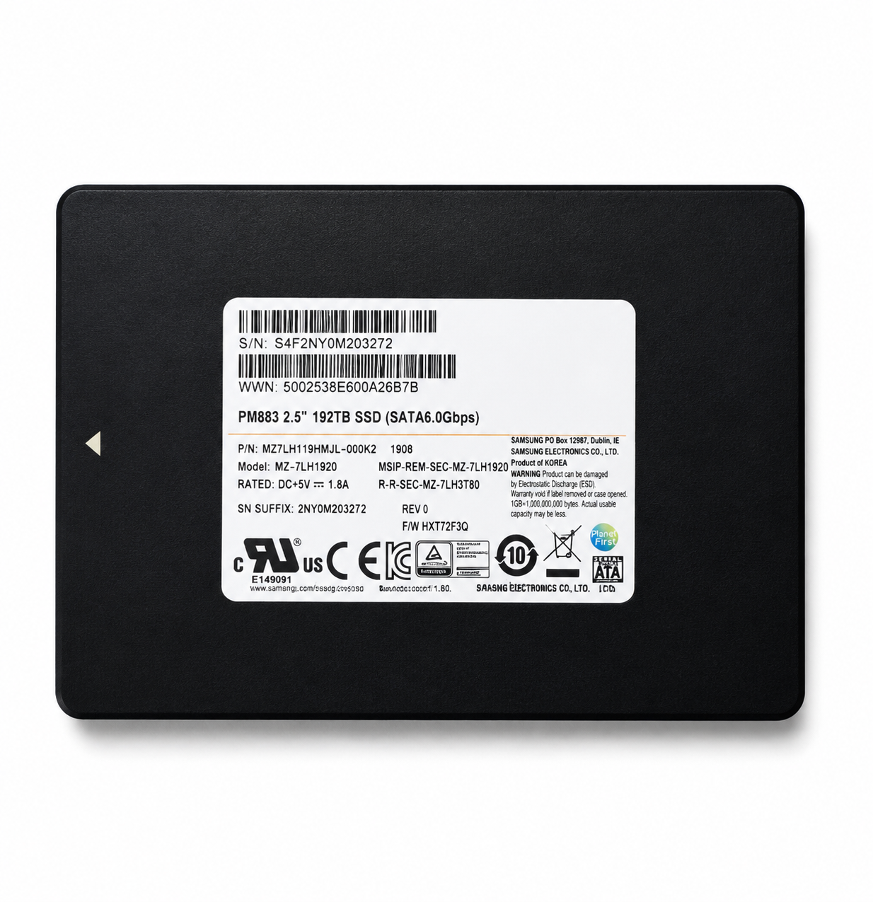 SSD Samsung PM883 1.92 To SATA 2.5” Enterprise Serveur