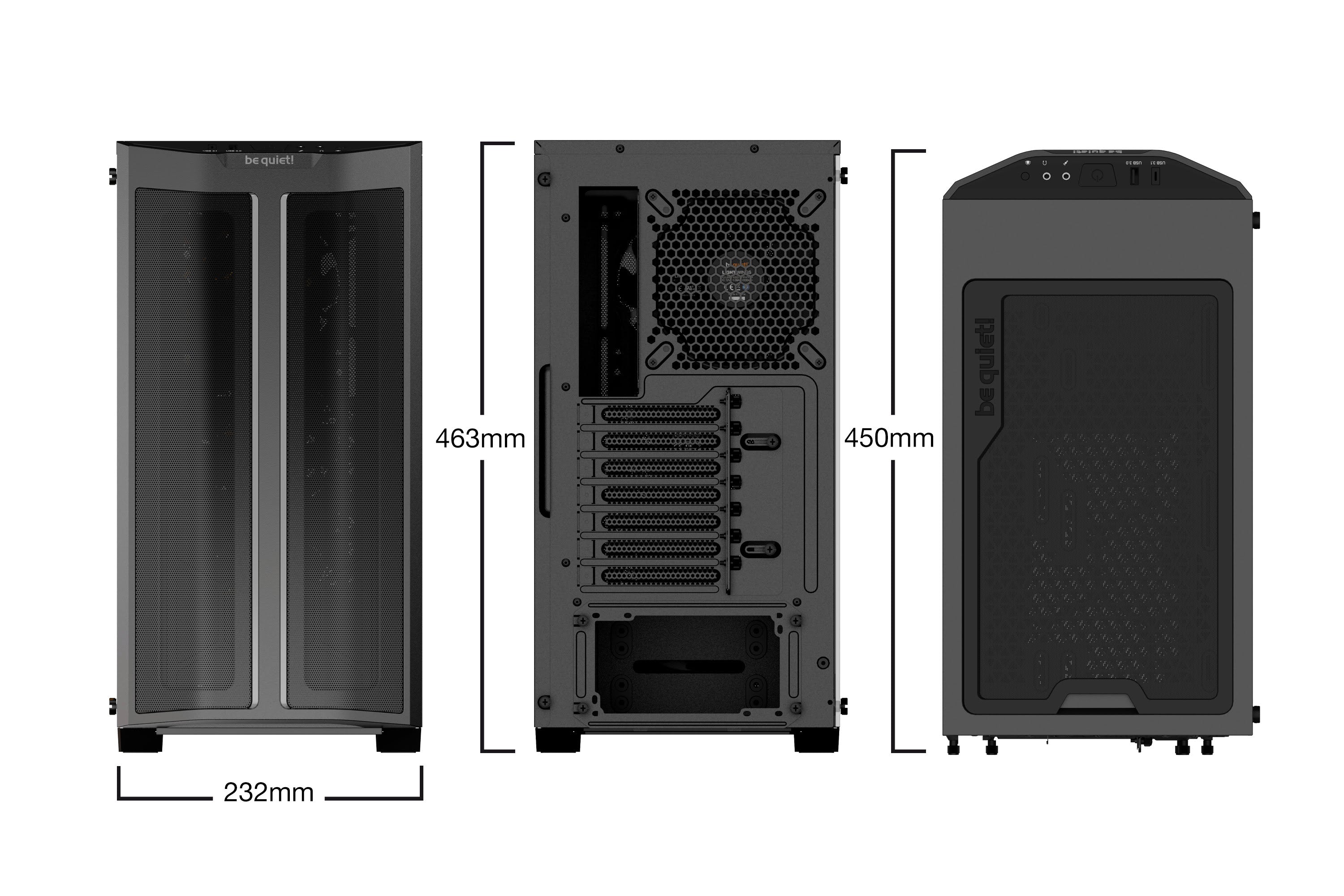 BOÎTIER PC BEQUIET PURE BASE 500 FX